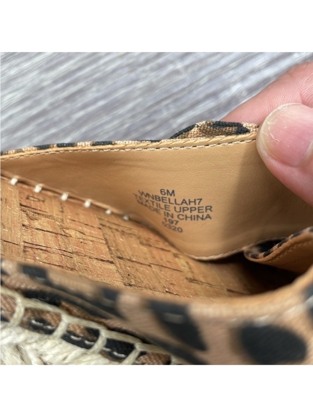 NEW! Nine West Leopard Print Knotted Espadrille Slide - Tan/Black. 6M. - Picture 2 of 11